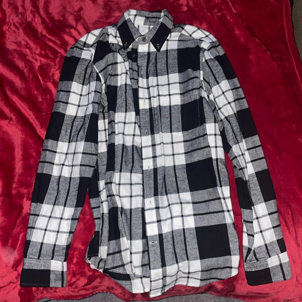 Black and white flannel